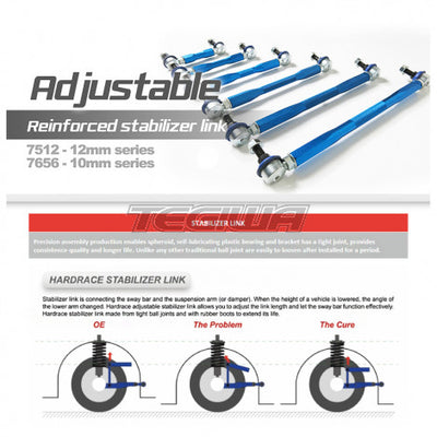 Hardrace Adjustable Front Drop Links - Golf MK7 Cupra 5F