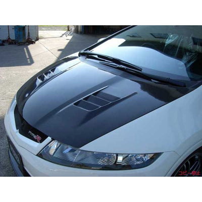 Tegiwa Mugen Style Carbon Fibre Bonnet FN2 Civic Type R